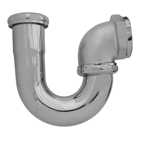 Jones Stephens 1-1/2in. Chrome Plated Brass L.A. Pattern Sink Trap, 17 Gauge P38100